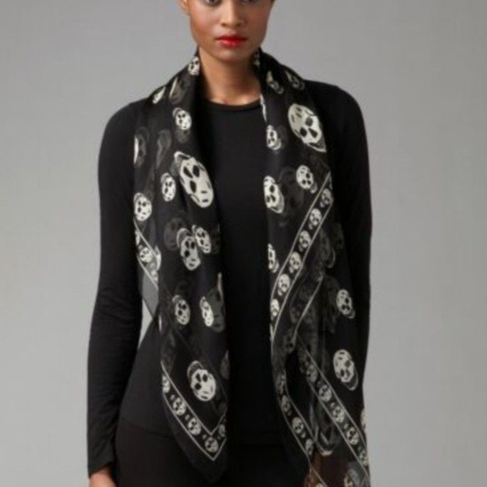 Alexander McQueen Punk Skull Scarf